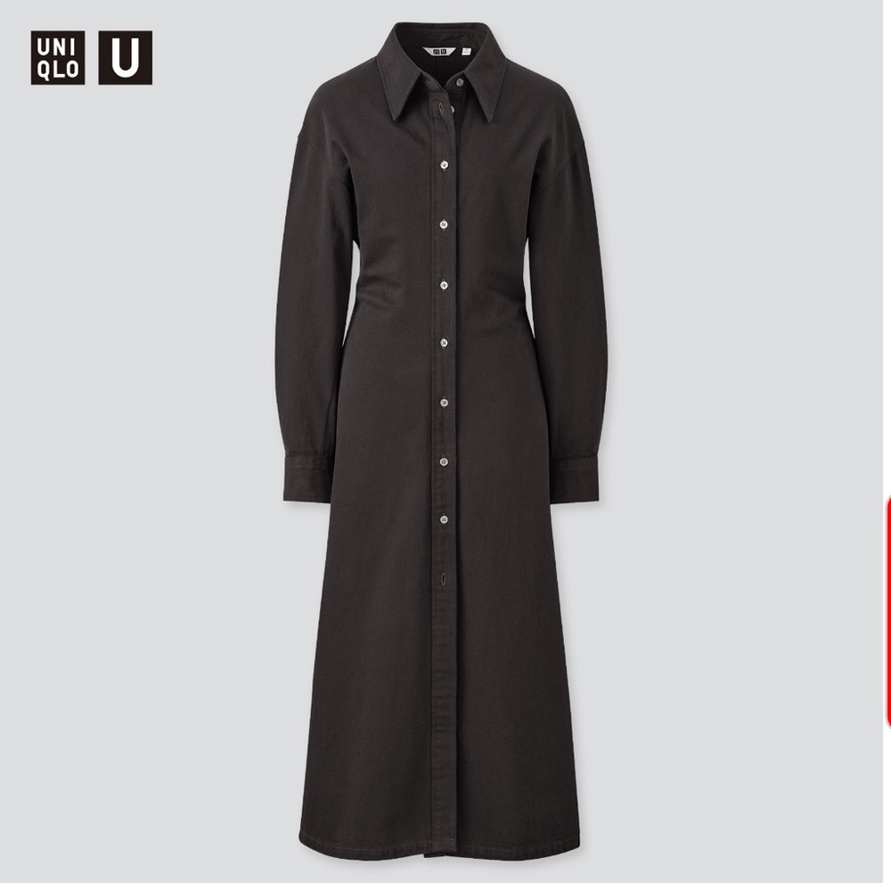 Uniqlo U long-sleeve shirt dress